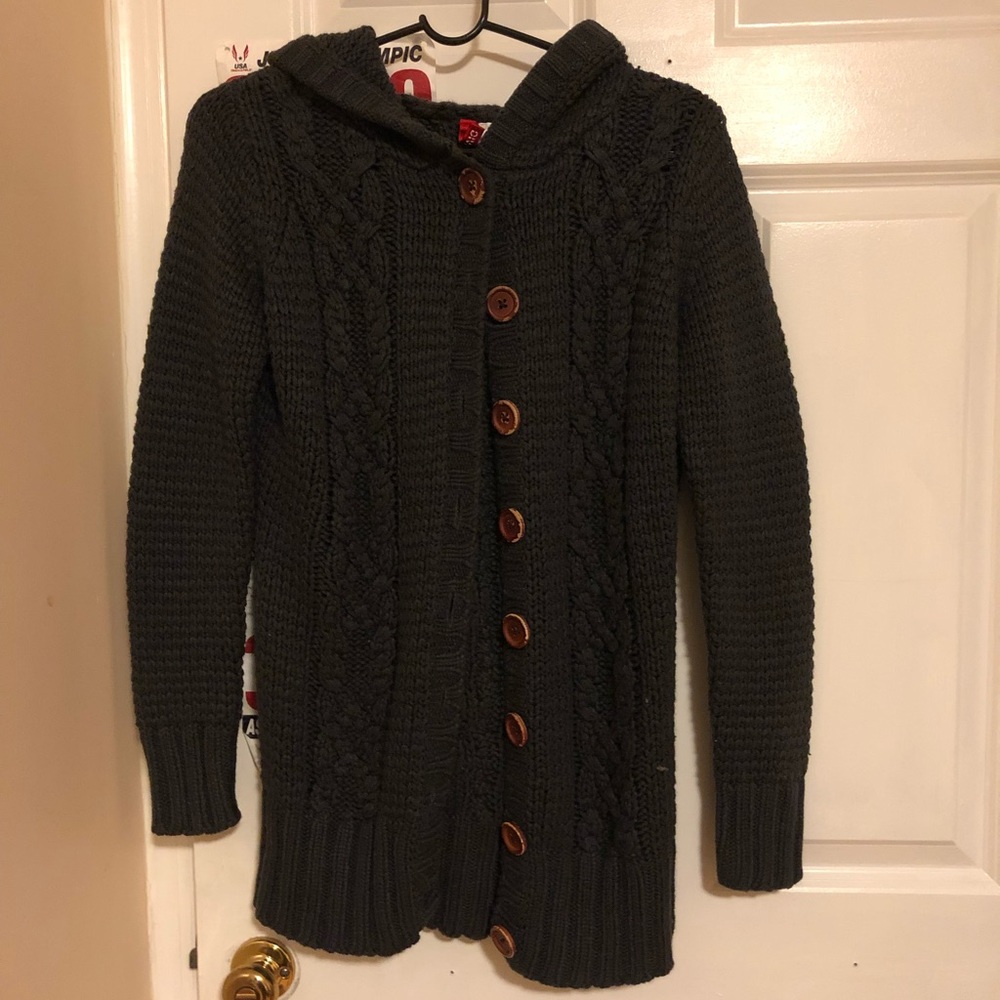 H&M Knitted Sweater with Hood